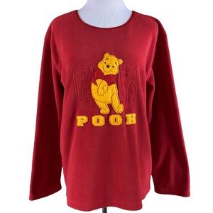 Vintage Winnie the Pooh Fleece Top XL